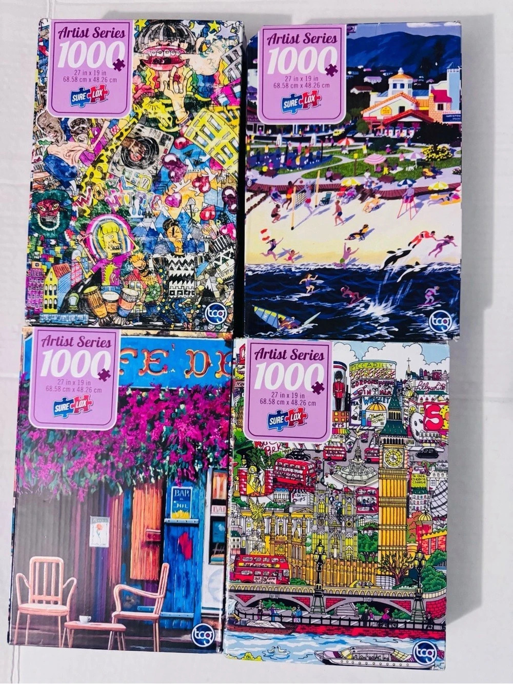 Artist Series 1000 Piece Puzzles Puzzle Set Multicolor NWT